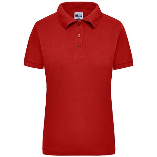 Damska koszulka polo slim JN803 - Red