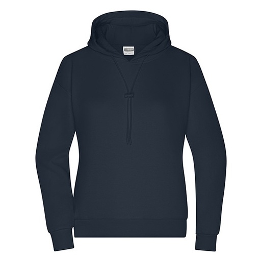 Damska bluza oversize z kapturem JN8033 - Navy