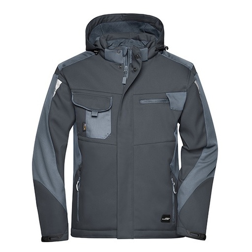 Kurtka Softshell JN824 - Black & Carbon