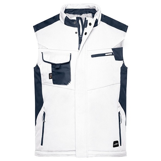Kamizelka Softshell JN825 - White & Carbon