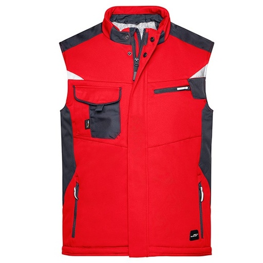 Kamizelka Robocza Softshell Odblaskowa JN825 - Red & Black