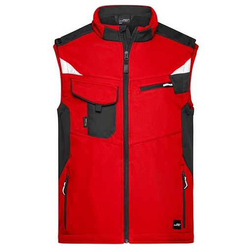 Kamizelka Robocza Softshell JN845 - Red & Black