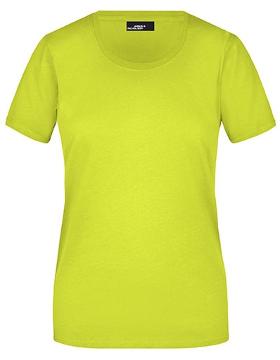 Damski t-shirt slim JN901 - Acid Yellow