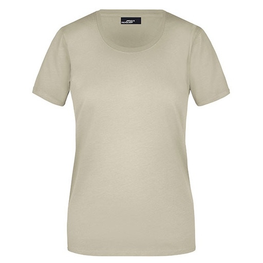 Damski t-shirt slim JN901 - Stone