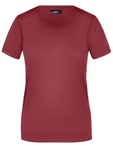 Koszulka Damska Slim Fit Bawelniana JN901 - Wine