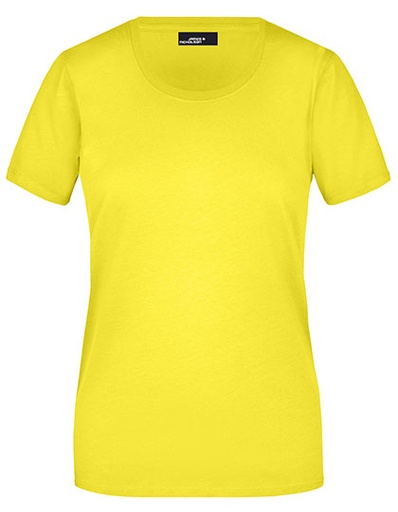 Koszulka Damska Slim Fit Bawełniana JN901 - Yellow
