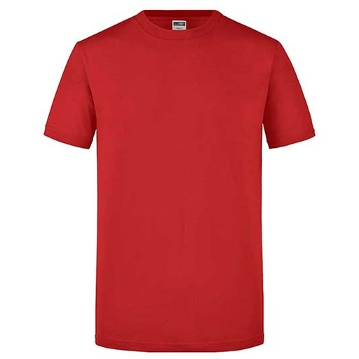 T-shirt Męski Slim Bawełniany JN911 - Red