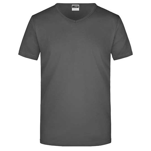 Koszulka męska slim JN912 - Graphite (Solid)