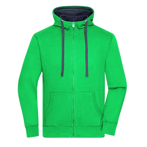 Bluza Rozpinana Meska Bawelniana JN963 - Green & Navy