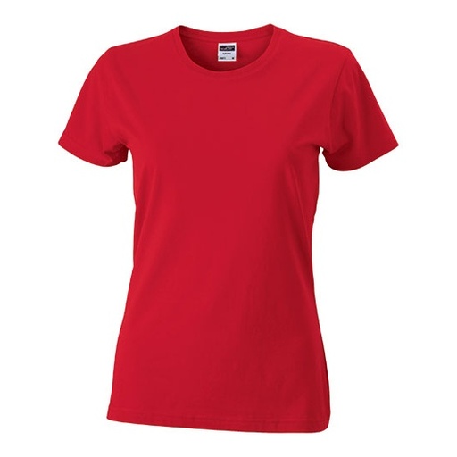 Koszulka Damska Slim Fit Bawełniana JN971 - Red