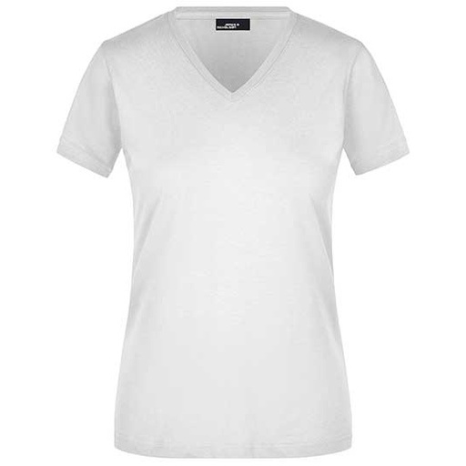 Koszulka Damska Slim Bawelniana JN972 - White