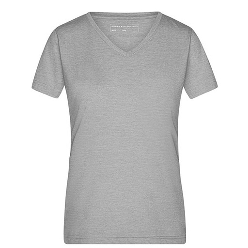 Damski t-shirt slim JN973 - Grey Heather
