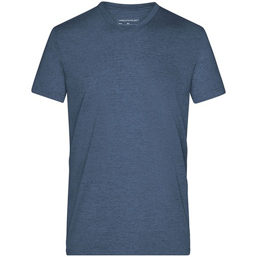 T-shirt męski JN974 - Blue Melange