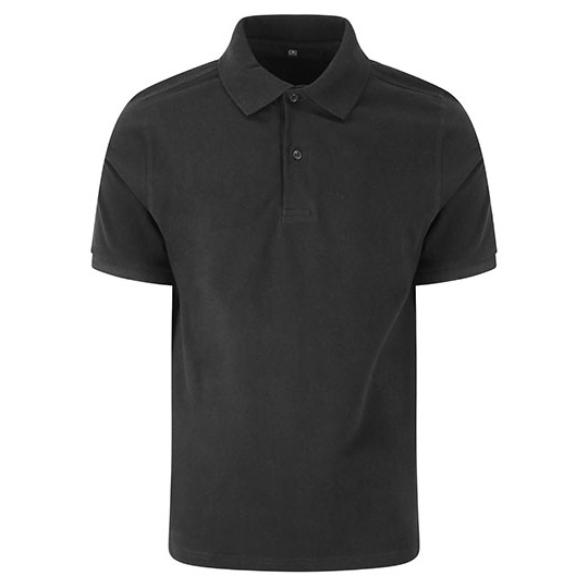 Polo rozciągliwe klasyczne z krótkim rękawem - Black
