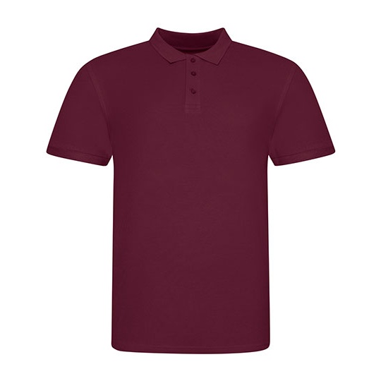 Polo slim z krótkim rękawem - Burgundy