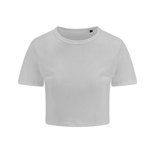 T-shirt Damski Crop Slim Triblend JT006 - Solid White