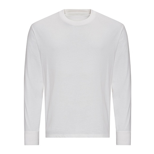 T-shirt oversize z długim rękawem JT019 - White