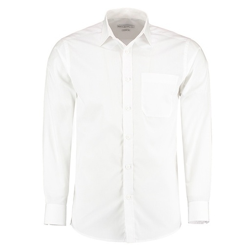 Męska koszula taliowana K142 - White