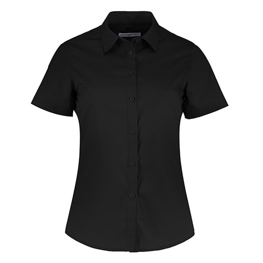 Koszula Damska Taliowana Popelinowa K241 - Black
