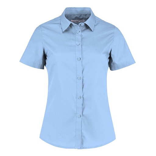 Koszula Damska Taliowana Popelinowa K241 - Light Blue