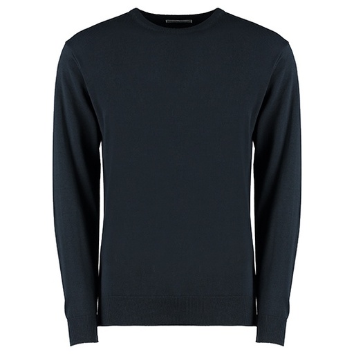 Sweter Męski Klasyczny Mieszanka Bawełny Akrylu K253 - Navy