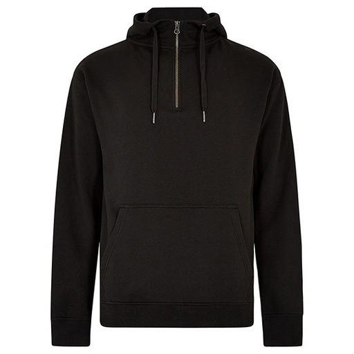 Bluza 1/4 Zip z Kapturem K336 - Black