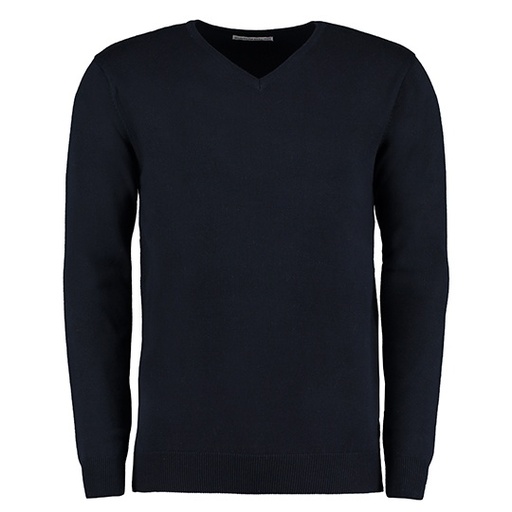 Sweter Klasyczny Bawelna Akryl K352 - Navy