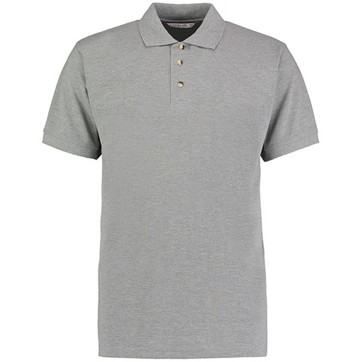 Polo męskie klasyczne K400 - Heather Grey