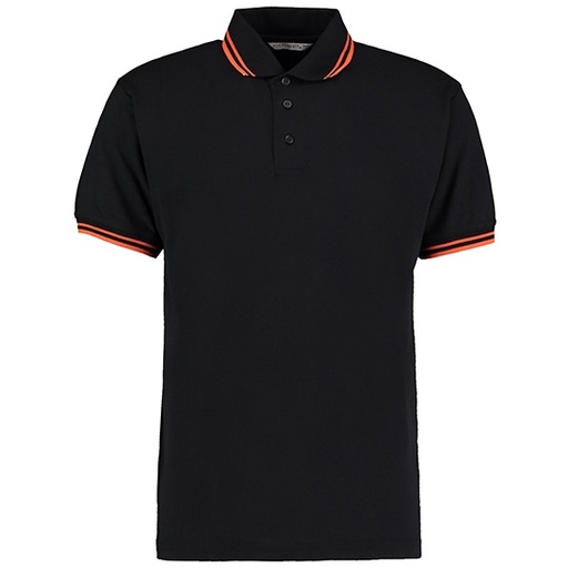 Polo Classic Fit K409 - Black & Orange