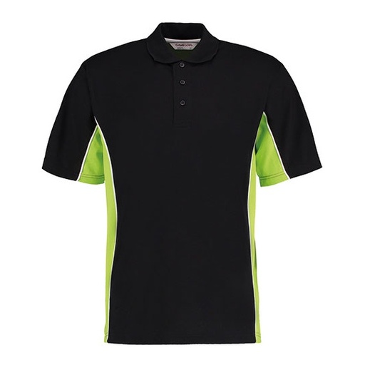Koszulka Polo Meska Odprowadzajaca Wilgoc K475 - Black & Lime