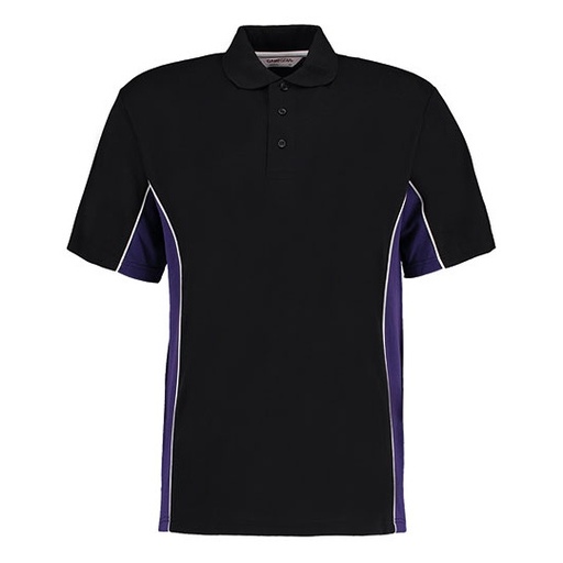 Koszulka Polo Klasyczna K475 - Black & Purple