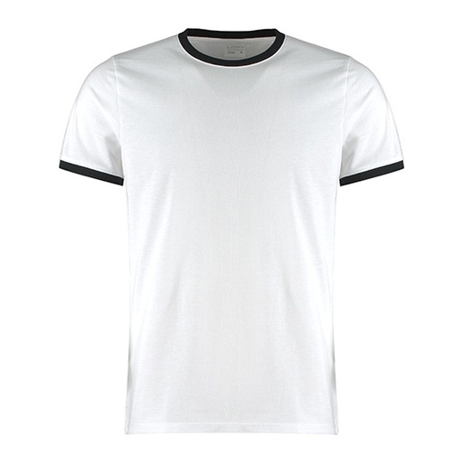 Koszulka Ringer K508 - White & Black