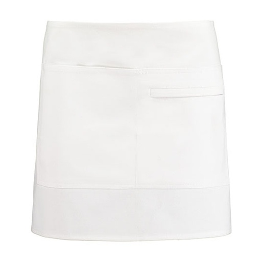 Fartuch Krotki Unisex Bawelna Twill K513 - White