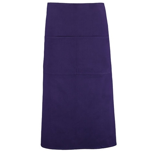Fartuch Długi Bawełniany Twill K514 - Purple