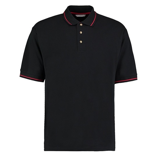 Koszulka Polo Classic Fit K606 - Black & Bright Red