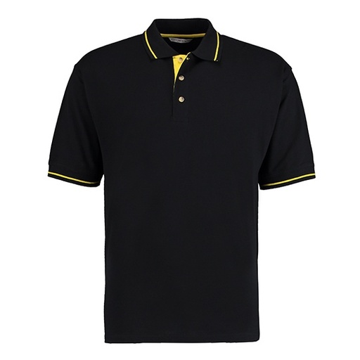 Koszulka Polo Classic Fit K606 - Black & Yellow