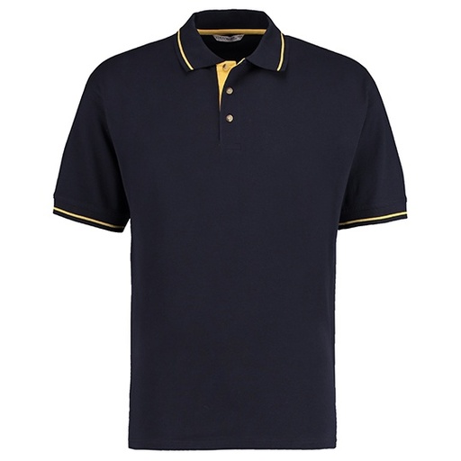 Polo Classic Fit K606 - Navy & Sun Yellow