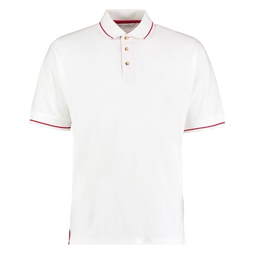 Koszulka Polo Classic Fit K606 - White & Bright Red