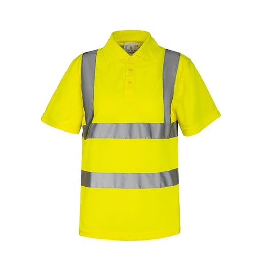 Koszulka Polo Meska Klasyczna Pika Oddychajaca Hi-Vis KX070 - Signal Yellow