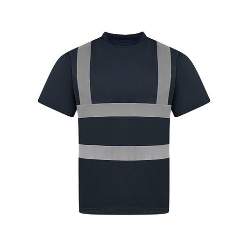 T-shirt Klasyczny Poliester Ostrzegawczy KX071 - Navy