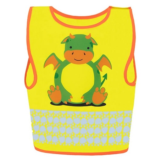 Dziecięca kamizelka odblaskowa KX119K - Dragon Yellow