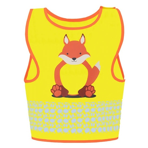 Dziecięca kamizelka odblaskowa KX119K - Fox Yellow
