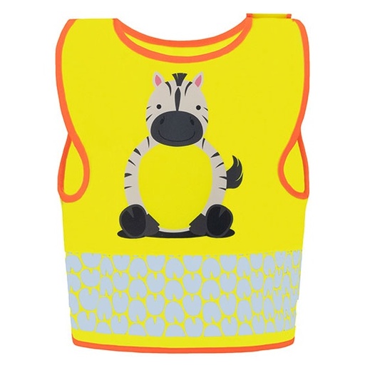 Dziecięca kamizelka odblaskowa KX119K - Zebra Yellow