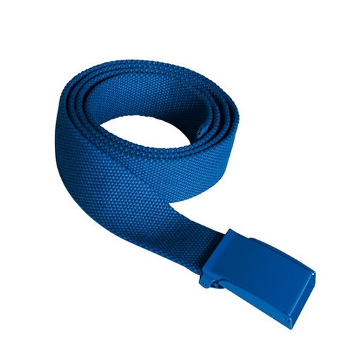 Pasek materiałowy z metalową klamrą KX153 - Royal Blue