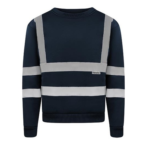 Bluza robocza odblaskowa z długim rękawem KX324 - Navy