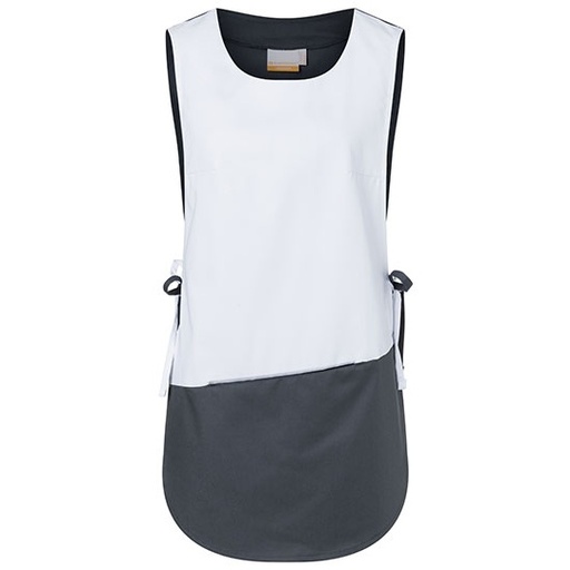 Damski kasak bez rękawów KY014 - White & Anthracite