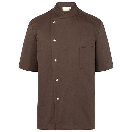 Męska kurtka szefa kuchni z krótkim rękawem KY037 - Light Brown (ca. Pantone 438C)