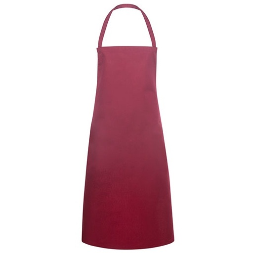 Fartuch kuchenny z paskiem na szyję KY045 - Bordeaux (ca. Pantone 209C)