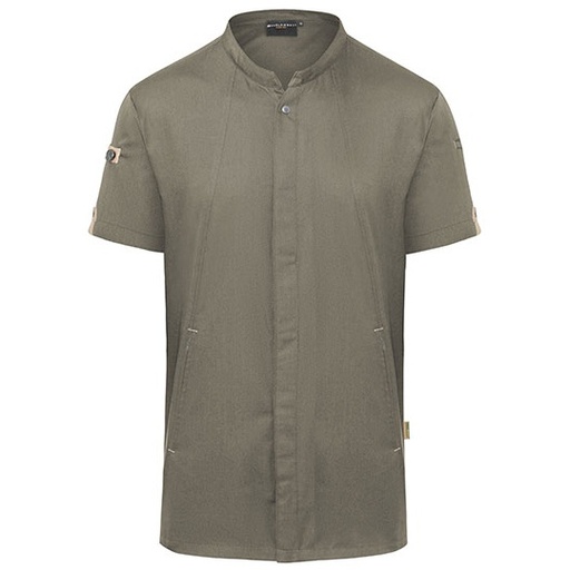 Kurtka Szefa Kuchni Slim z Krótkim Rękawem KY052 - Sage (ca. Pantone 416C)