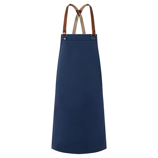 Fartuch Uniwersalny Twillowy z Paskami Skorzanymi KY054 - Steel Blue (ca. Pantone 2380C)